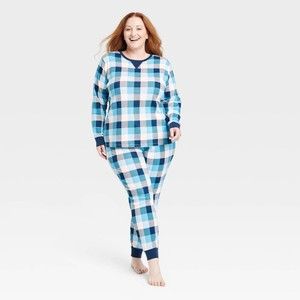 Women's Hanukkah Buffalo Check Pajama Size 3X